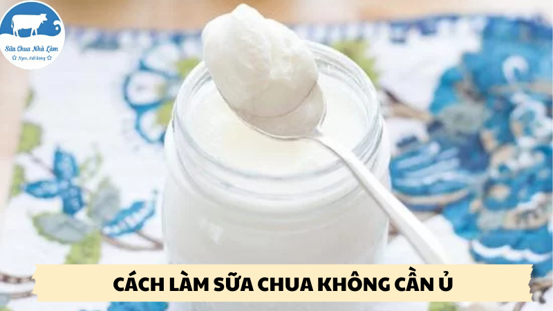 cách làm sữa chua không cần ủ